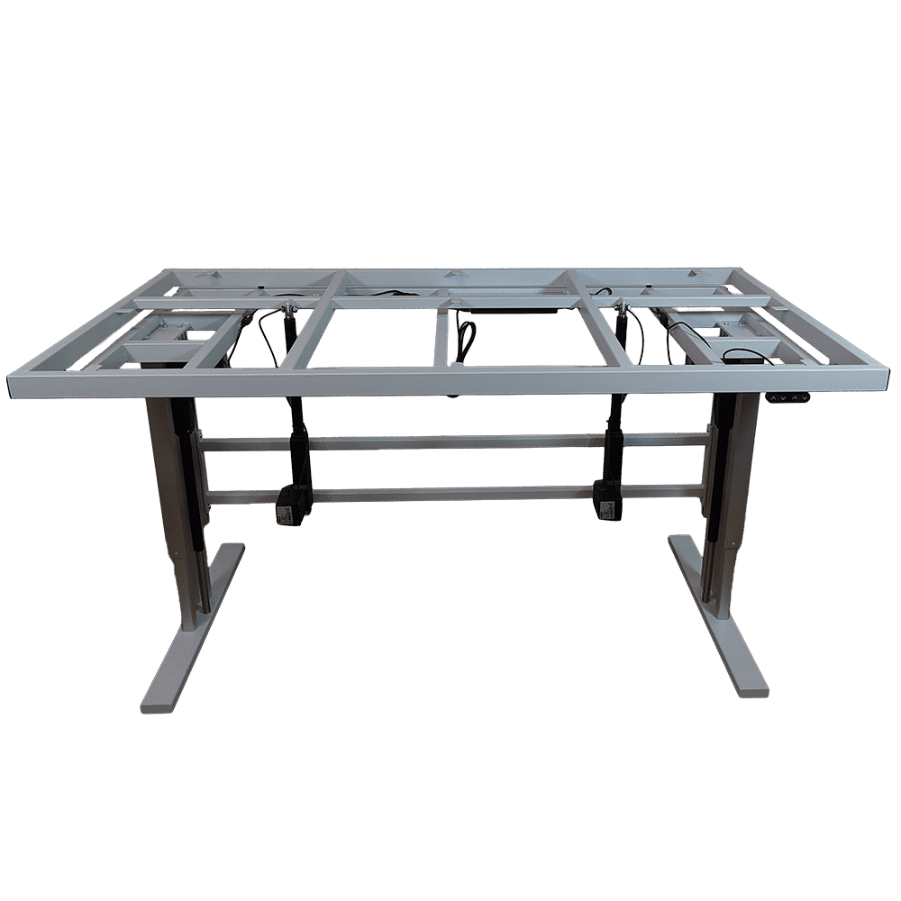 Height adjustable table with tilt function - 1800x1000 mm (Front view flat)