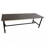 Packing table on wheels - front view