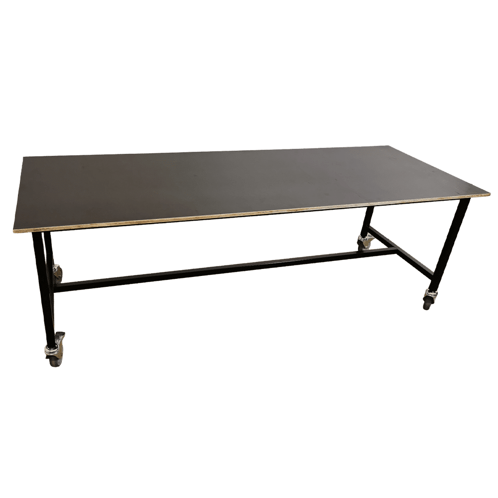 Packing table on wheels - front view