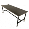 Packing table on wheels - angled from front