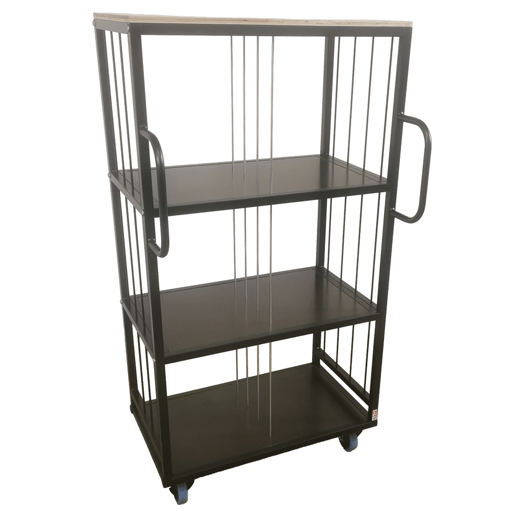 Picking trolley with 6 compartments