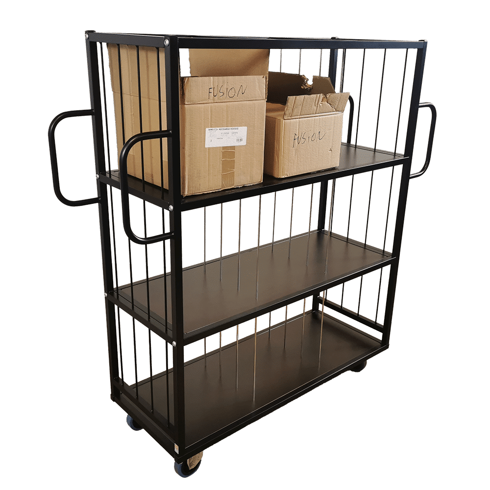 Picking cart with 9 compartments