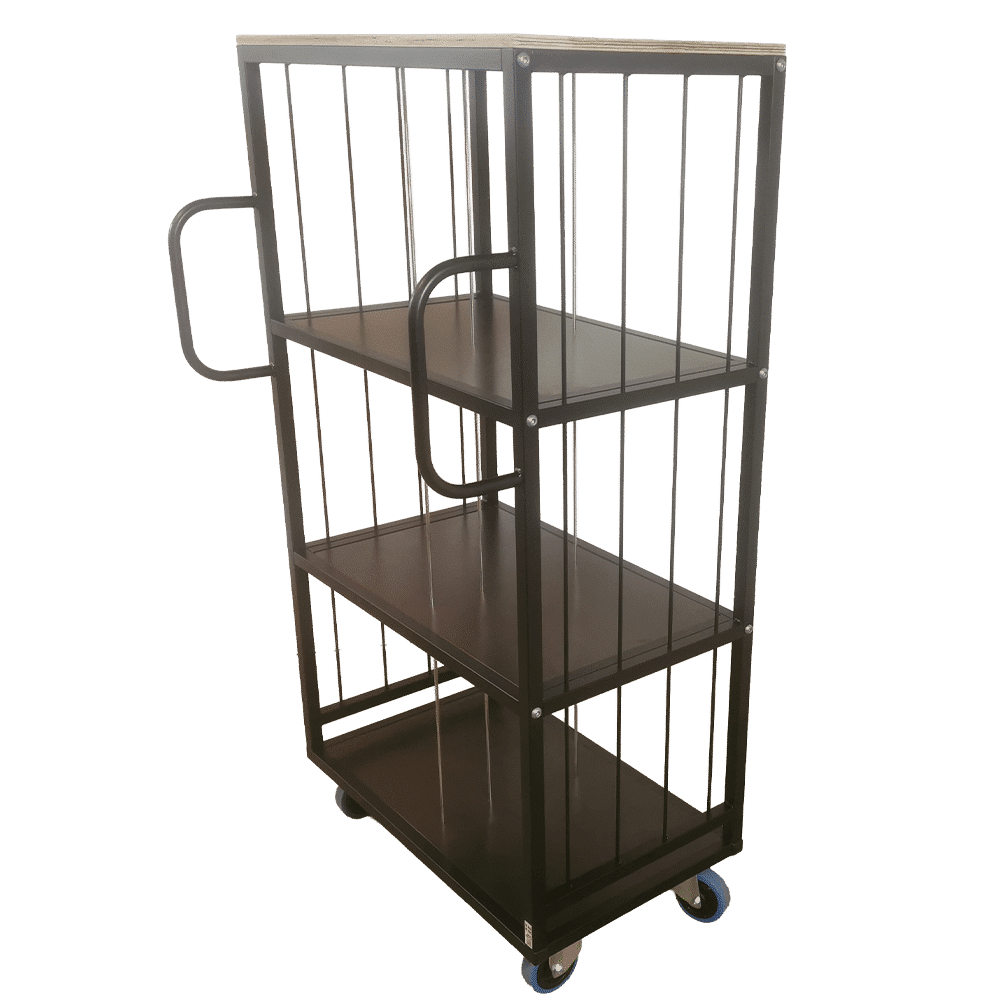Picking trolley with 6 compartments