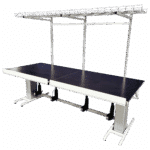 Height adjustable table with tilt function - 2500x1000 mm (front inclined flat plates)