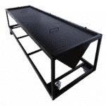 Extraction table on wheels - inclined outdoor table top