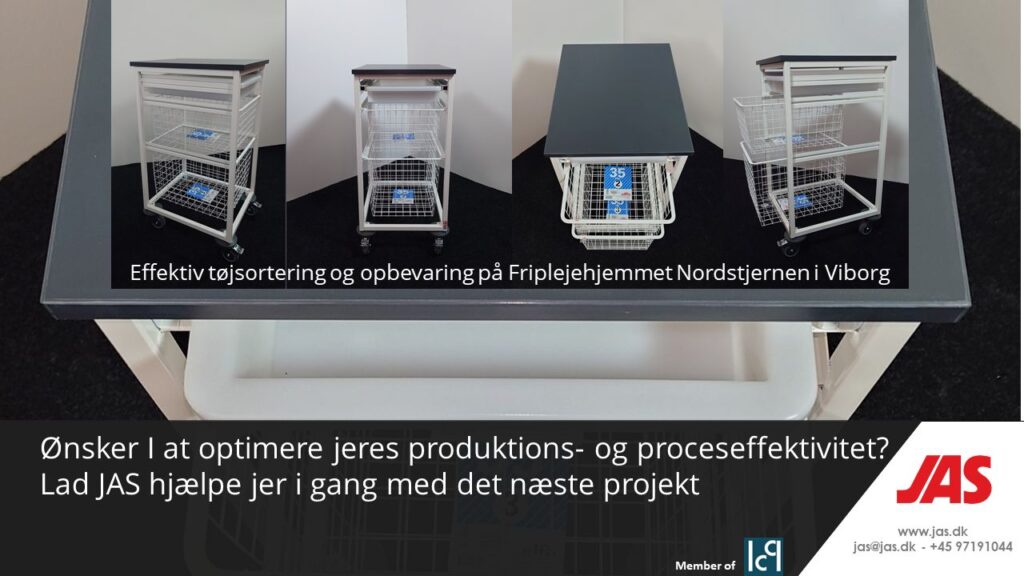 The Nordstjernen residential care home in Viborg uses clothes sorting carts from JAS