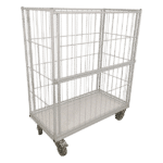 rullecontainer med nedklappelig front