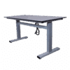 Adjustable height table - 1200x600 mm (front oblique)