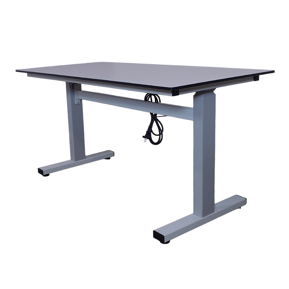 Adjustable height table - 1200x600 mm (front oblique)