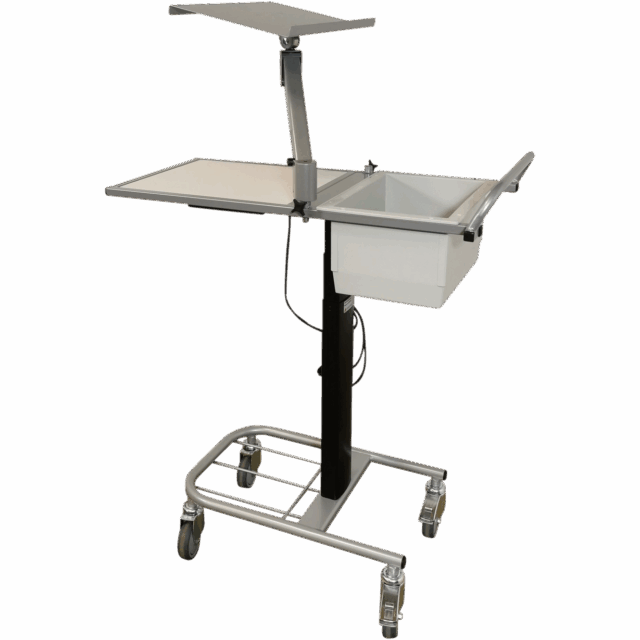 Picking trolley with height adjustment