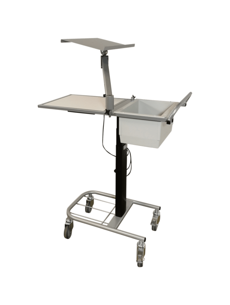 Picking trolley with height adjustment