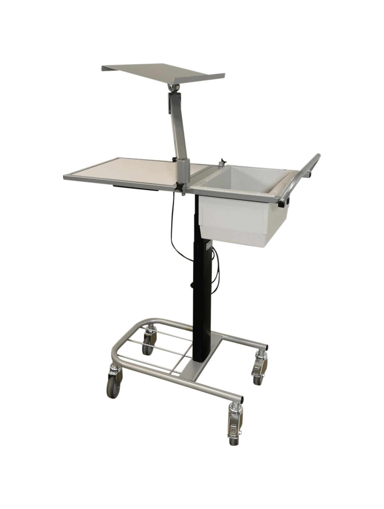 Picking trolley with height adjustment
