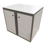 Cabinet with hinged doors