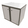 Cabinet with hinged doors