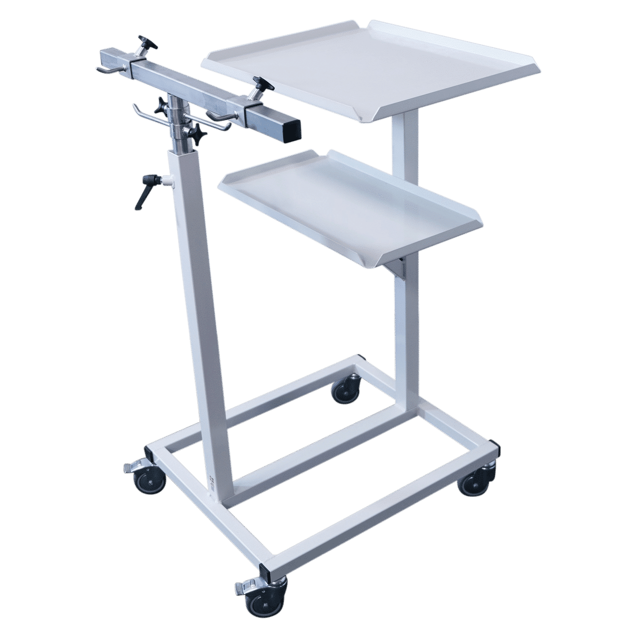 Packing stand on wheels with bag holder