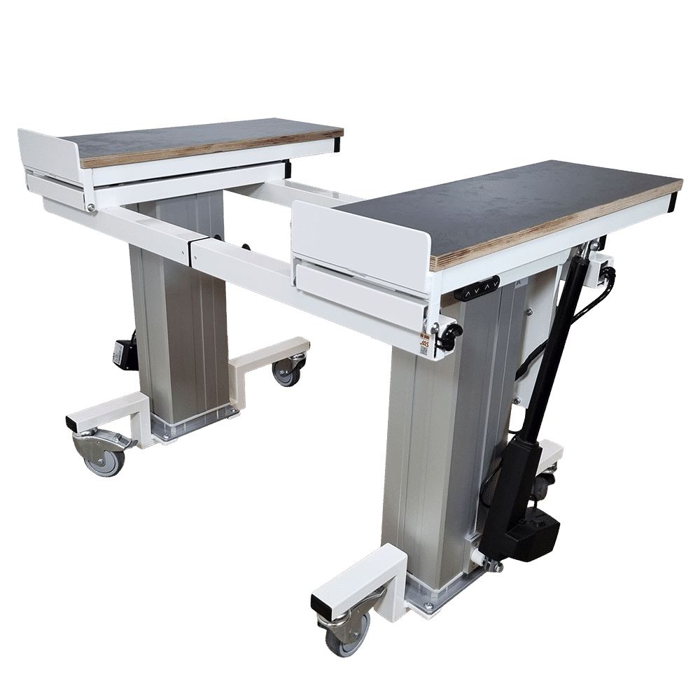 Height adjustable table with tilt function - 1180x1880 mm (flat)