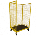 Roll container with open side