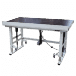 Hæve sænkebord med vippefunktion og hjul – 1600x800 mm (forfra skrå)
