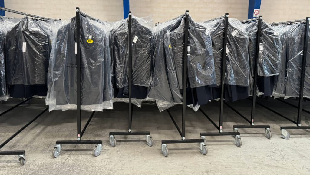 DK Company clothing racks