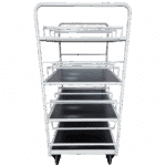 Storage rack on wheels - 1250x800x1700 mm from side