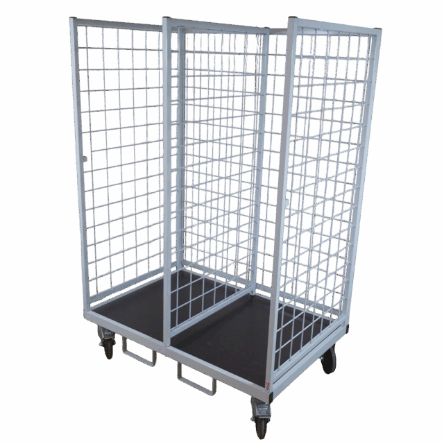 rullecontainer med 2 rum