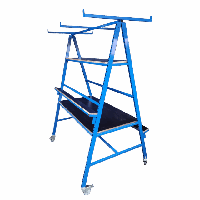 A-stativ med udhæng - 1500x1100x2050 mm (forfra skævt)