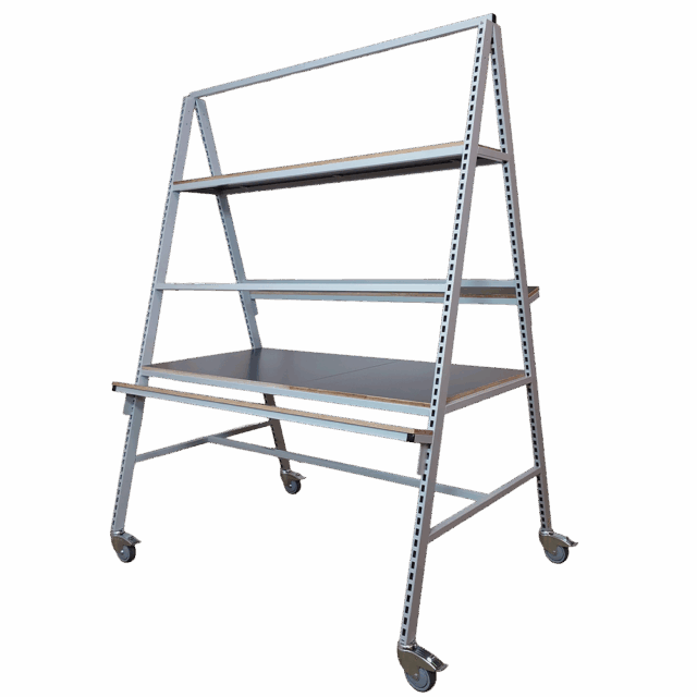 A-stativ på hjul - 1500x1100x2050mm - forfra