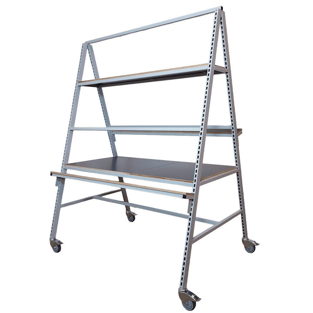 A-stativ på hjul - 1500x1100x2050mm - forfra