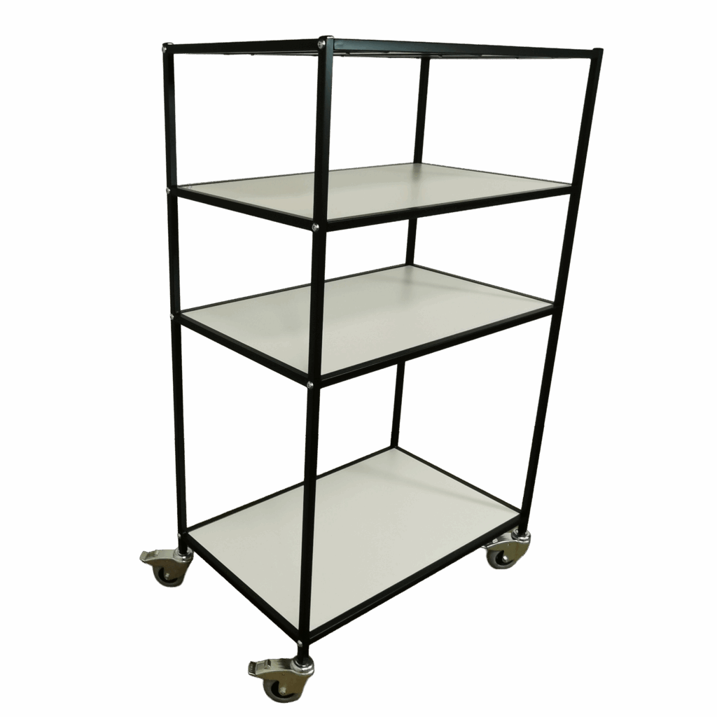 Lagerreol med 4 hylder – 900x555x1500mm (venstre skrå)