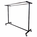 Hanger rack with removable rods - angled from front
