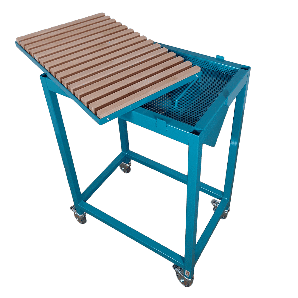 Small extraction table - inclined with removable tabletop
