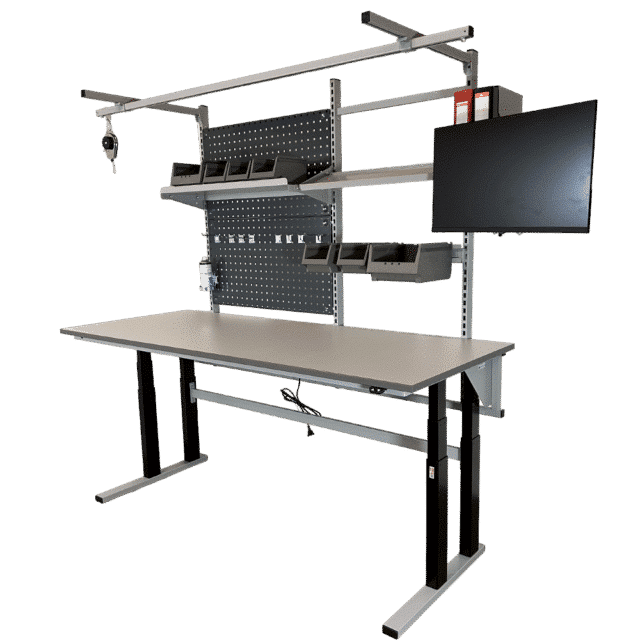 Hæve sænkebord med overbygning - Duo-Let 3070 - Model 4 (hoved billede)