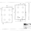 Knuckle shelf stainless steel 1.5mm laser cut