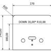 Curved bracket in 10mm plate