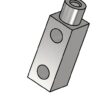 Gewindebolzen 20x20mm M8 Gewinde