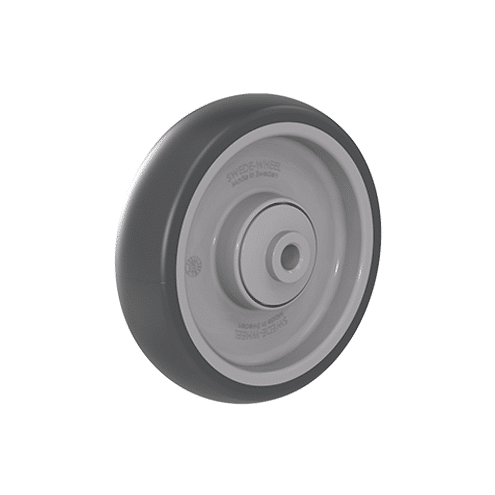 Loose wheel Ø125/Ø8 gray TPE