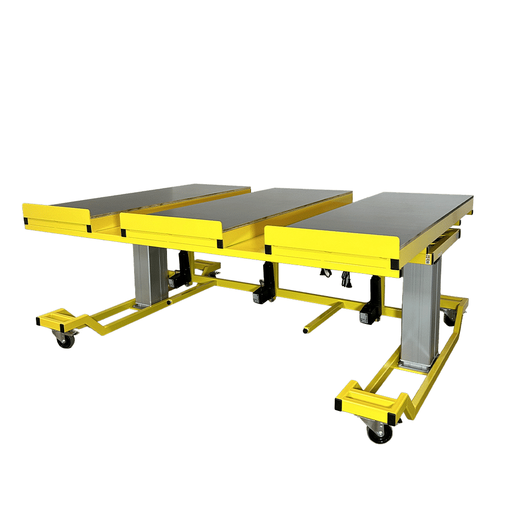 Erg-O-Lift 300 vip - höhenverstellbarer Tisch mit Neigefunktion - HUGE Modell - niedrig geneigt