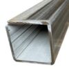 Profile tube 25x25x1.5 stainless brushed