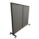 2-sided Screen wall on wheels - 1800x2000mm - oblique image