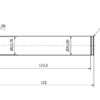 Shaft Ø25 x 132mm