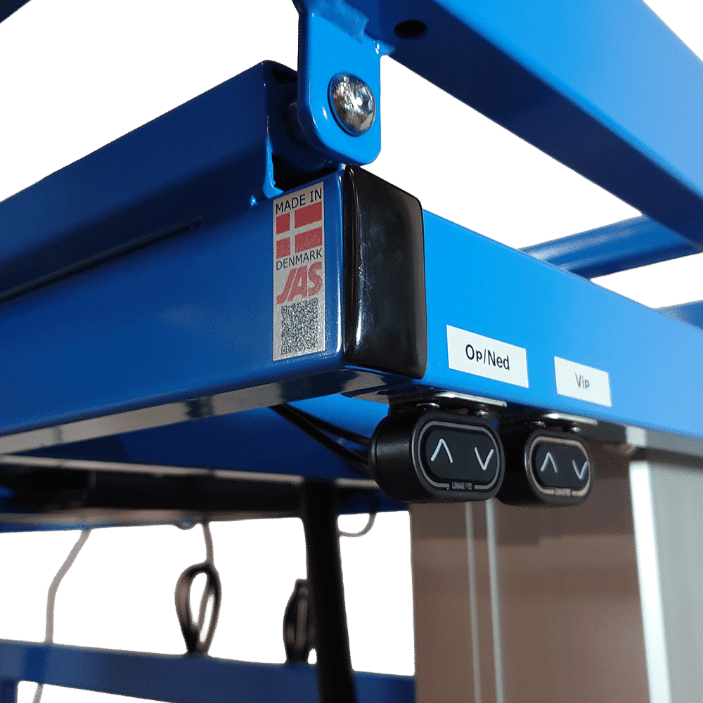 Höhenverstellbarer Tisch mit Neigefunktion – Erg-O-Lift 300 – 2130 x 1560 mm – Nahaufnahme
