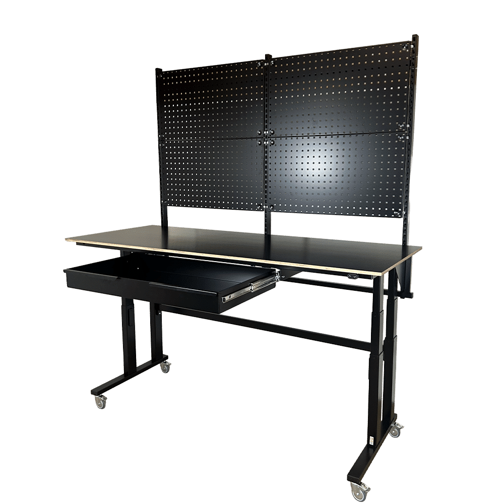 Höhenverstellbarer Tisch mit Schublade - Duo-Let 3070 (hoch geneigt)