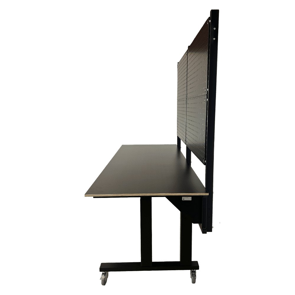 Höhenverstellbarer Tisch mit Schublade - Duo-Let 3070 (von der Seite)
