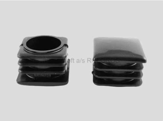 30x30 Pipe leg plastic plug black B44 dupsko