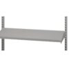 Steel shelf gray R7004 670x210 mm with end plates