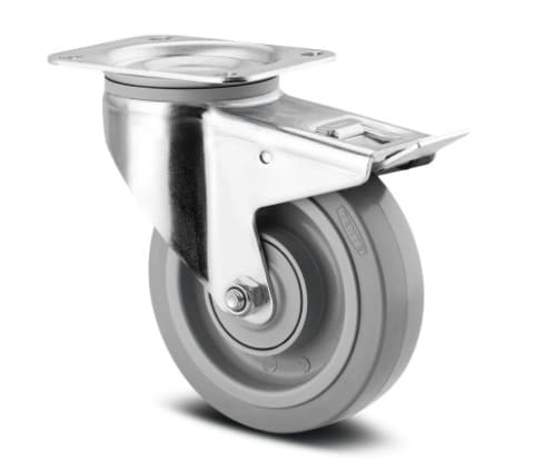 Tent wheels Ø160 w/brakes 3477UFP160P63