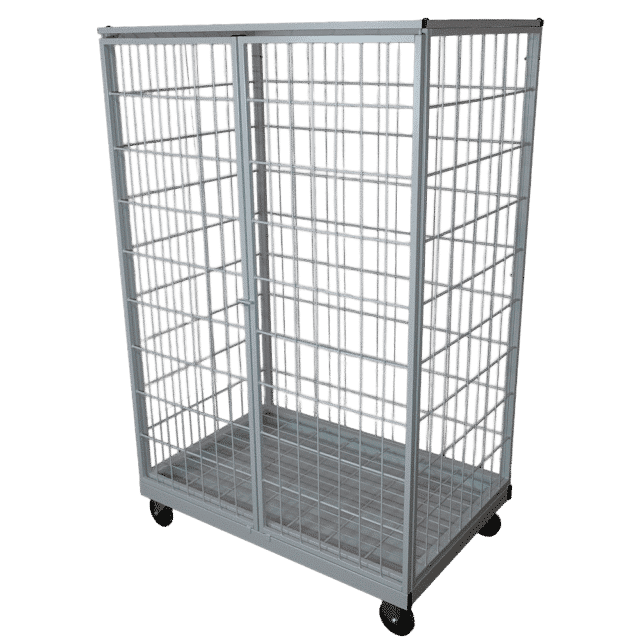 Containervogn med 2 låger og spildbakke - hovedbillede